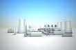 cooling tower of nuclear power plant