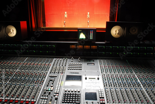 Photo: recording desk sound studio recording desk sound studio