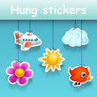 hung stickers