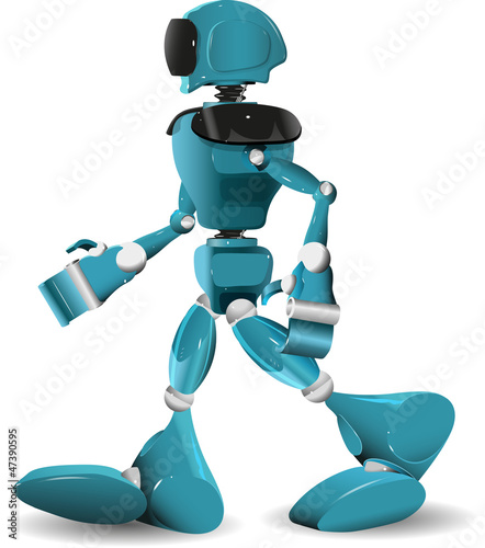 Vector: walking robot walking robot