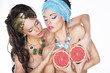 Expressive Women with Orange (Grapefruit) - Wholesome Food