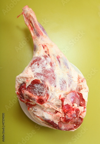 Photo: Raw lamb meat. Healthy food - source of proteins. Raw lamb meat. Healthy food - source of proteins.