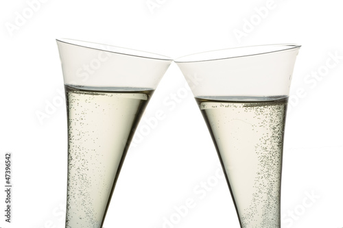 Photo: Champagner oder Sekt im Sektglas Champagner oder Sekt im Sektglas