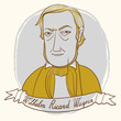 Vektor: Portrait Of Wilhelm Richard Wagner. Portrait Of Wilhelm Richard Wagner.