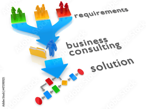 Illustration: business consulting concept business consulting concept