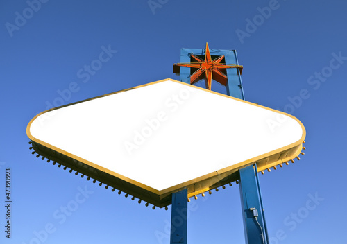 Photo: Las Vegas Sign Backside Cut Out with Clipping Path Las Vegas Sign Backside Cut Out with Clipping Path