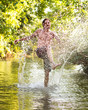 Foto: young man in Water young man in Water