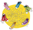 Sneakers Maze Game