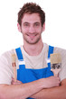 professional painter smiling