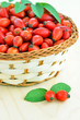 Rosehip in basket