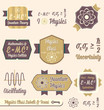 Vector Set: Vintage Physics Class Labels and Icons