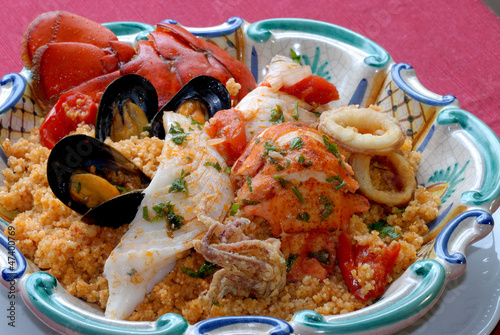 Photo: Couscous with fishes Couscous with fishes