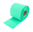 Roll of toilet paper isolated on white background