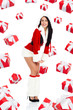 Santa girl creative design