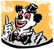   happy looking clown