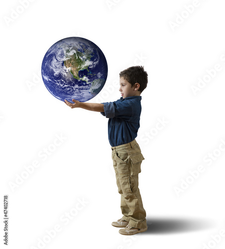 Photo: Save the world concept Save the world concept