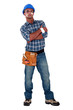An injured construction worker.