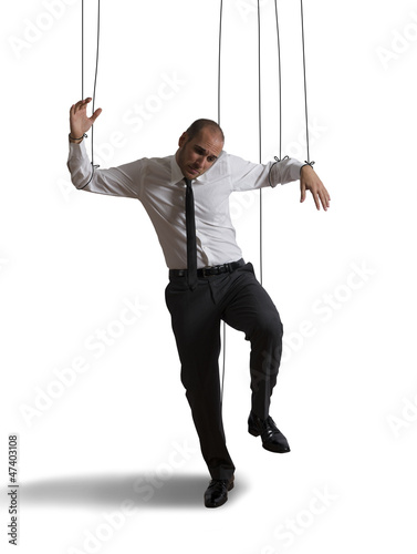 Photo: Controlled businessman Controlled businessman