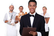 Photo: People working in the service industry People working in the service industry