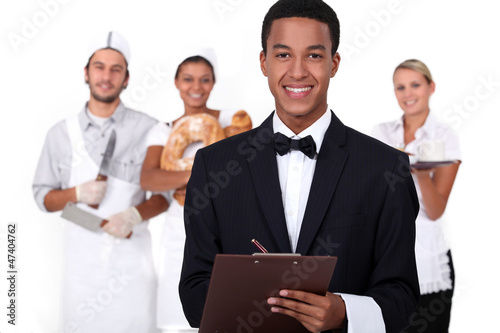 Photo: People working in the service industry People working in the service industry