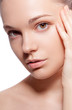perfect beauty woman closeup portrait