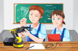 Students in class
