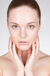 perfect beauty woman closeup portrait