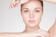 perfect beauty woman closeup portrait