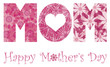 Vector: Happy Mothers Day Mom Alphabet Flowers Happy Mothers Day Mom Alphabet Flowers