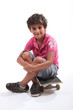 Boy with a skateboard