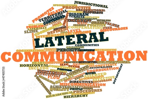 Illustration: Word cloud for Lateral communication Word cloud for Lateral communication