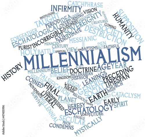 Illustration: Word cloud for Millennialism Word cloud for Millennialism