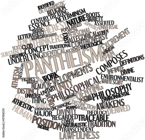 Illustration: Word cloud for Pantheism Word cloud for Pantheism