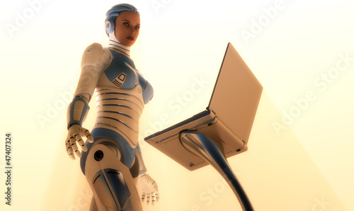 Illustration: Cyborg girl Cyborg girl