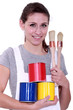 Photo: woman painter woman painter