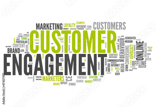 Illustration: Word Cloud "Customer Engagement" Word Cloud "Customer Engagement"