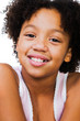 Smiling girl posing