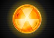 Nuclear radiation vector symbol