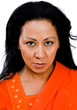 Confident woman posing