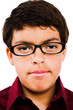Photo: Close-Up Of Boy Wearing Eyeglasses Close-Up Of Boy Wearing Eyeglasses