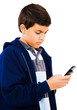 Photo: Boy Using Mobile Phone Boy Using Mobile Phone