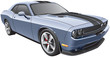 grey muscle car