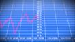 Stock Market board with graph. HD 1080. Looped animation.