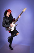 Pretty woman with guitar