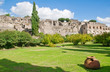 View of Pompeii, a ruined Roman city. Italy