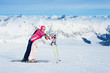 Happy skiers