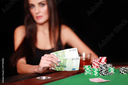 Photo: Hübsche Frau im Casino Hübsche Frau im Casino