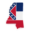 Mississippi Map 3d Shape