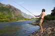 Foto: am Fluss fischen am Fluss fischen