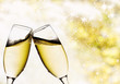 Photo: Vintage background with champagne glasses Vintage background with champagne glasses